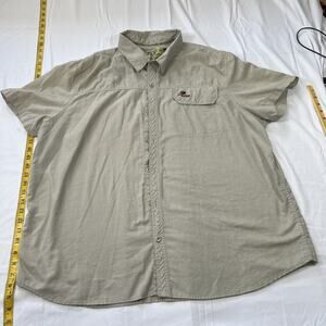 Vintage Men’s Mossy Oak Short Sleeve Button Up Shirt Size 2XL C98